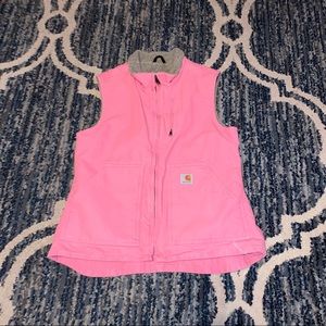 Carhartt Pink Vest with Gray Accents